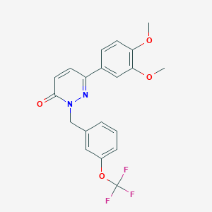 6-(3,4-dimethoxyphenyl)-2-[3-(trifluoromethoxy)benzyl]pyridazin-3(2H)-one