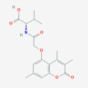 N-{[(3,4,7-trimethyl-2-oxo-2H-chromen-5-yl)oxy]acetyl}-L-valine