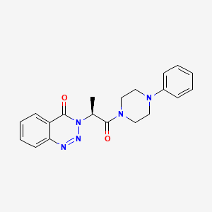 3-[(2S)-1-oxo-1-(4-phenylpiperazin-1-yl)propan-2-yl]-1,2,3-benzotriazin-4(3H)-one