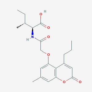 N-{[(7-methyl-2-oxo-4-propyl-2H-chromen-5-yl)oxy]acetyl}-L-isoleucine