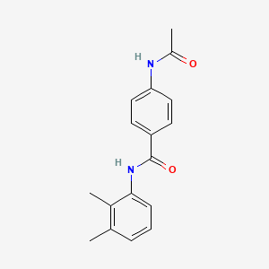 molecular formula C17H18N2O2 B11020490 4-(acetylamino)-N-(2,3-dimethylphenyl)benzamide 