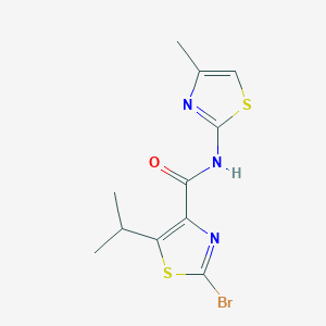 molecular formula C11H12BrN3OS2 B11020525 C11H12BrN3OS2 