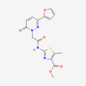 methyl 2-({[3-(furan-2-yl)-6-oxopyridazin-1(6H)-yl]acetyl}amino)-5-methyl-1,3-thiazole-4-carboxylate