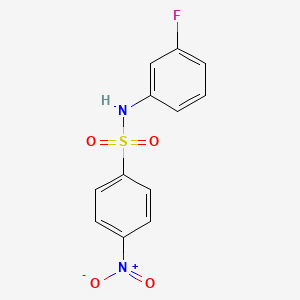 N-(3-fluorophenyl)-4-nitrobenzenesulfonamide