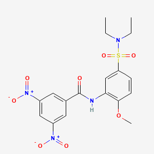 N-[5-(diethylsulfamoyl)-2-methoxyphenyl]-3,5-dinitrobenzamide