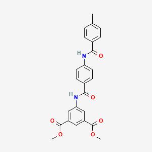 Dimethyl 5-({4-[(4-methylbenzoyl)amino]benzoyl}amino)isophthalate