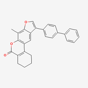 10-(biphenyl-4-yl)-7-methyl-1,2,3,4-tetrahydro-5H-benzo[c]furo[3,2-g]chromen-5-one