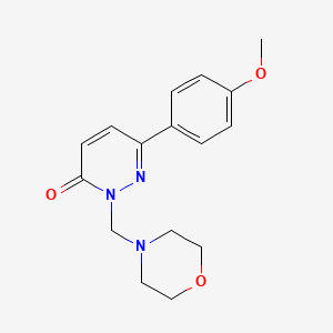 molecular formula C16H19N3O3 B11020620 6-(4-methoxyphenyl)-2-(morpholin-4-ylmethyl)pyridazin-3(2H)-one 