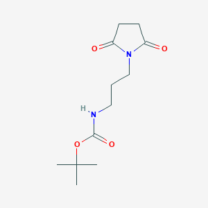 molecular formula C12H20N2O4 B11020626 Tert-butyl [3-(2,5-dioxopyrrolidin-1-yl)propyl]carbamate 