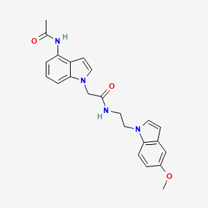 2-[4-(acetylamino)-1H-indol-1-yl]-N-[2-(5-methoxy-1H-indol-1-yl)ethyl]acetamide