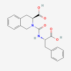 (3S)-2-{[(1S)-1-carboxy-2-phenylethyl]carbamoyl}-1,2,3,4-tetrahydroisoquinoline-3-carboxylic acid