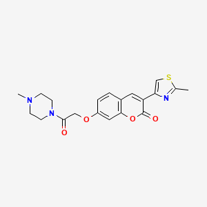 7-[2-(4-methylpiperazin-1-yl)-2-oxoethoxy]-3-(2-methyl-1,3-thiazol-4-yl)-2H-chromen-2-one