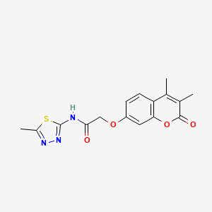 2-[(3,4-dimethyl-2-oxo-2H-chromen-7-yl)oxy]-N-(5-methyl-1,3,4-thiadiazol-2-yl)acetamide