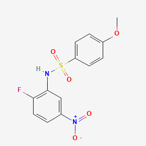 N-(2-fluoro-5-nitrophenyl)-4-methoxybenzenesulfonamide