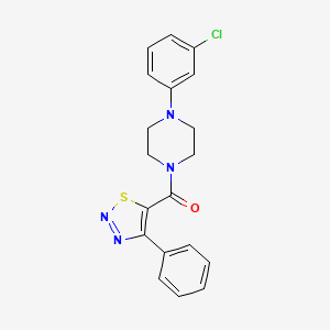 [4-(3-Chlorophenyl)piperazin-1-yl](4-phenyl-1,2,3-thiadiazol-5-yl)methanone