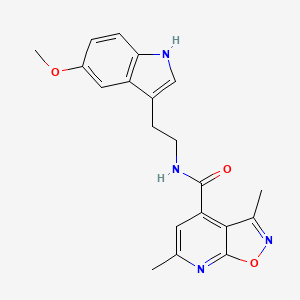 N-[2-(5-methoxy-1H-indol-3-yl)ethyl]-3,6-dimethylisoxazolo[5,4-b]pyridine-4-carboxamide