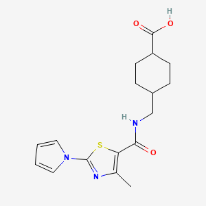 trans-4-[({[4-methyl-2-(1H-pyrrol-1-yl)-1,3-thiazol-5-yl]carbonyl}amino)methyl]cyclohexanecarboxylic acid