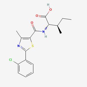 N-{[2-(2-chlorophenyl)-4-methyl-1,3-thiazol-5-yl]carbonyl}-L-isoleucine