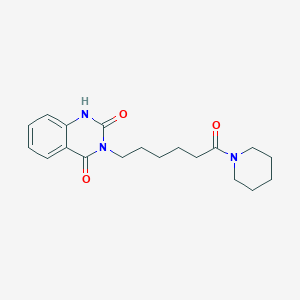 2-hydroxy-3-[6-oxo-6-(piperidin-1-yl)hexyl]quinazolin-4(3H)-one