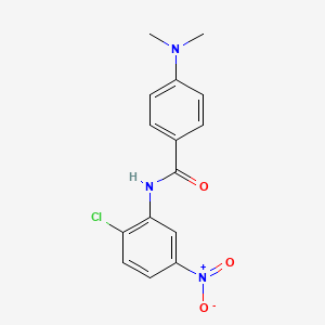 molecular formula C15H14ClN3O3 B11020803 N-(2-chloro-5-nitrophenyl)-4-(dimethylamino)benzamide 