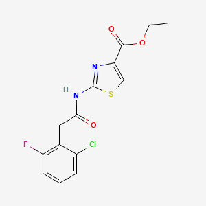 Ethyl 2-{[(2-chloro-6-fluorophenyl)acetyl]amino}-1,3-thiazole-4-carboxylate