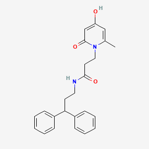 N-(3,3-diphenylpropyl)-3-(4-hydroxy-6-methyl-2-oxopyridin-1(2H)-yl)propanamide