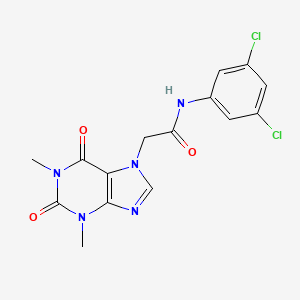 N-(3,5-dichlorophenyl)-2-(1,3-dimethyl-2,6-dioxo-1,2,3,6-tetrahydro-7H-purin-7-yl)acetamide