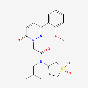 N-(1,1-dioxidotetrahydrothiophen-3-yl)-2-[3-(2-methoxyphenyl)-6-oxopyridazin-1(6H)-yl]-N-(2-methylpropyl)acetamide