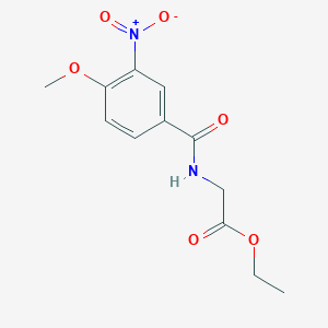 molecular formula C12H14N2O6 B11020858 Ethyl 2-[(4-methoxy-3-nitrobenzoyl)amino]acetate 