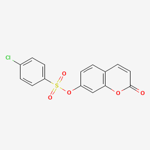 2-oxo-2H-chromen-7-yl 4-chlorobenzenesulfonate