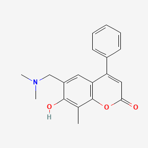 6-[(dimethylamino)methyl]-7-hydroxy-8-methyl-4-phenyl-2H-chromen-2-one