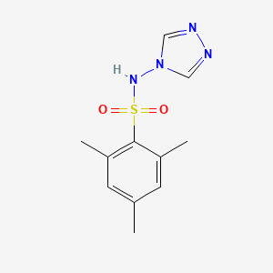 molecular formula C11H14N4O2S B11020875 2,4,6-trimethyl-N-(4H-1,2,4-triazol-4-yl)benzenesulfonamide 