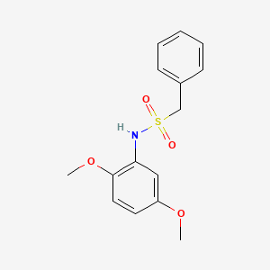 molecular formula C15H17NO4S B11020883 N-(2,5-dimethoxyphenyl)-1-phenylmethanesulfonamide 