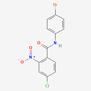 molecular formula C13H8BrClN2O3 B11020896 N-(4-bromophenyl)-4-chloro-2-nitrobenzamide CAS No. 333346-68-2