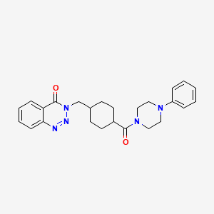 3-({trans-4-[(4-phenylpiperazin-1-yl)carbonyl]cyclohexyl}methyl)-1,2,3-benzotriazin-4(3H)-one