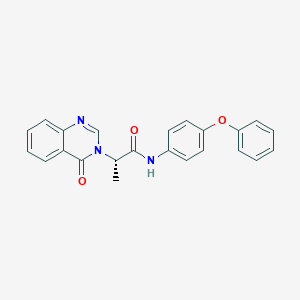 (2S)-2-(4-oxoquinazolin-3(4H)-yl)-N-(4-phenoxyphenyl)propanamide