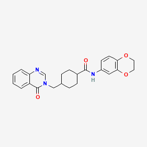 trans-N-(2,3-dihydro-1,4-benzodioxin-6-yl)-4-[(4-oxoquinazolin-3(4H)-yl)methyl]cyclohexanecarboxamide