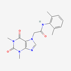 2-(1,3-dimethyl-2,6-dioxo-1,2,3,6-tetrahydro-7H-purin-7-yl)-N-(2,6-dimethylphenyl)acetamide