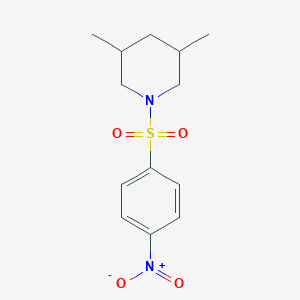 3,5-Dimethyl-1-[(4-nitrophenyl)sulfonyl]piperidine