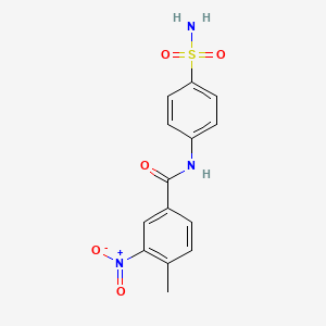 4-methyl-3-nitro-N-(4-sulfamoylphenyl)benzamide