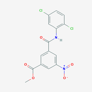 molecular formula C15H10Cl2N2O5 B11020991 Methyl 3-[(2,5-dichlorophenyl)carbamoyl]-5-nitrobenzoate 