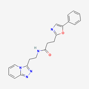 3-(5-phenyl-1,3-oxazol-2-yl)-N-[2-([1,2,4]triazolo[4,3-a]pyridin-3-yl)ethyl]propanamide