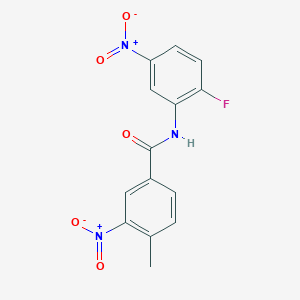 N-(2-fluoro-5-nitrophenyl)-4-methyl-3-nitrobenzamide