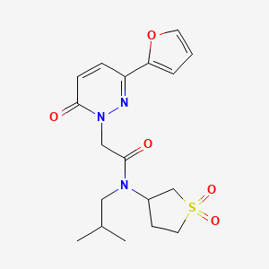 N-(1,1-dioxidotetrahydrothiophen-3-yl)-2-[3-(furan-2-yl)-6-oxopyridazin-1(6H)-yl]-N-(2-methylpropyl)acetamide