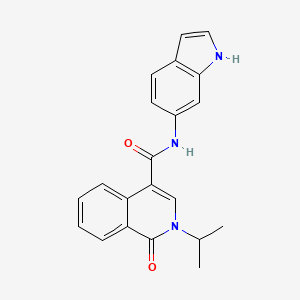 N-(1H-indol-6-yl)-1-oxo-2-(propan-2-yl)-1,2-dihydroisoquinoline-4-carboxamide