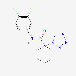 N-(3,4-dichlorophenyl)-1-(1H-tetrazol-1-yl)cyclohexanecarboxamide