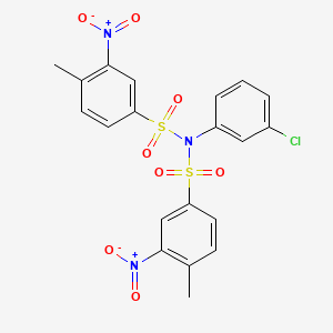 N-(3-chlorophenyl)-4-methyl-N-[(4-methyl-3-nitrophenyl)sulfonyl]-3-nitrobenzenesulfonamide