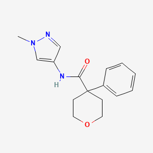 N-(1-methyl-1H-pyrazol-4-yl)-4-phenyltetrahydro-2H-pyran-4-carboxamide