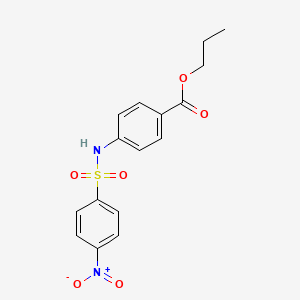 Propyl 4-{[(4-nitrophenyl)sulfonyl]amino}benzoate