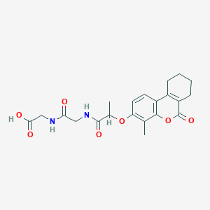 N-{2-[(4-methyl-6-oxo-7,8,9,10-tetrahydro-6H-benzo[c]chromen-3-yl)oxy]propanoyl}glycylglycine